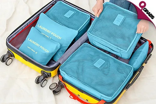 From QR49 Travel Smarter with a 6-Piece Luggage Organizer Set - Choose from 3 Nifty Colors! (Up to QR198 Value)